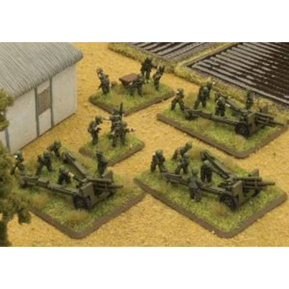 Battlefront Miniatures 105mm Field Artillery Battery New