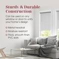 thumbnail image 3 of ARLO BLINDS Faux Wood Blind with Crown Valance - 51"W x 84"H, White, Cordless 2” Slat Horizontal Blind - for Kitchen, Bedroom, Living Room, Doors, 3 of 6