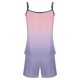 thumbnail image 2 of Sexy Pijama Conjunto para las Mujeres Gradiente Eslinga sin Mangas Tanque Empalme Pantalones Cortos Casual Pijamas Conjunto, Poliéster, 2 of 5