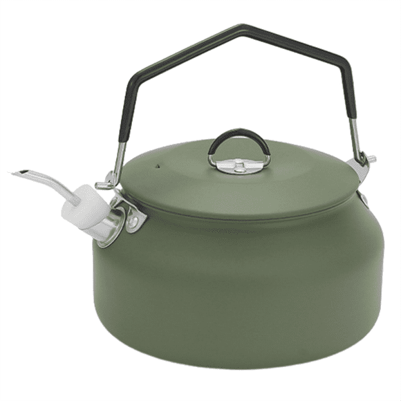 Green Outdoor Kettle Kitchen Kettle Professional Kettle Outdoor Accessories Kettle Stainless Steel Camping