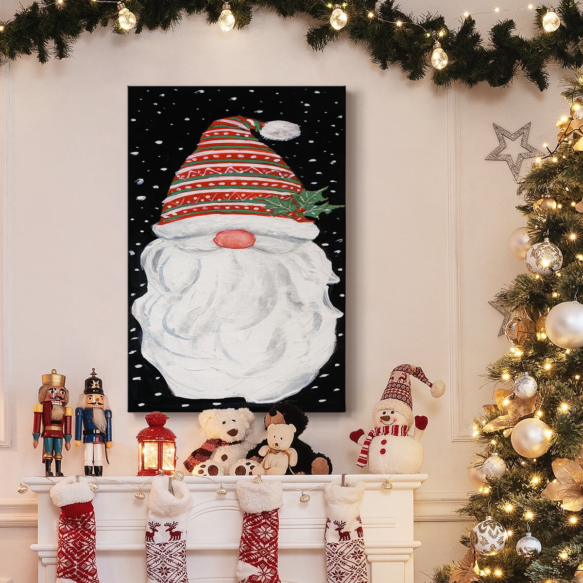 Winter Home Gnome- Gallery Wrapped Canvas