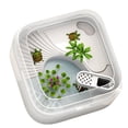 thumbnail image 1 of Turtle feeding tank square and simple household with filter sun drying platform, 1 of 5