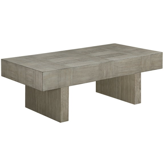 Ultra-modern Brown Gray Coffee Table - Rectangular Wooden Structure For Primary Living Space Modern Made From Wood Room