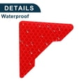 thumbnail image 6 of Unique Bargains Reflective Bumper Decal Diamond Fluorescent Red Door Angle Diamond Grid Pattern Reflective Car Sticker Personalized Decoration, 6 of 7