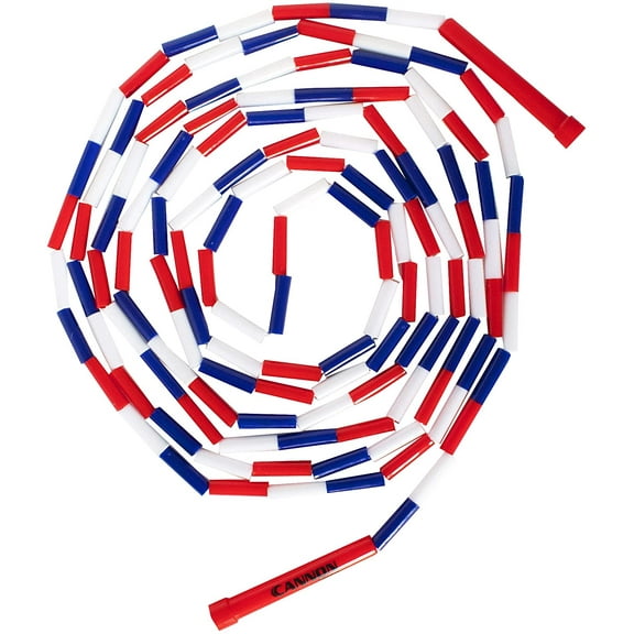 Cannon Sports Olympic Style Jump Rope, 16 feet, Red/White/Blue