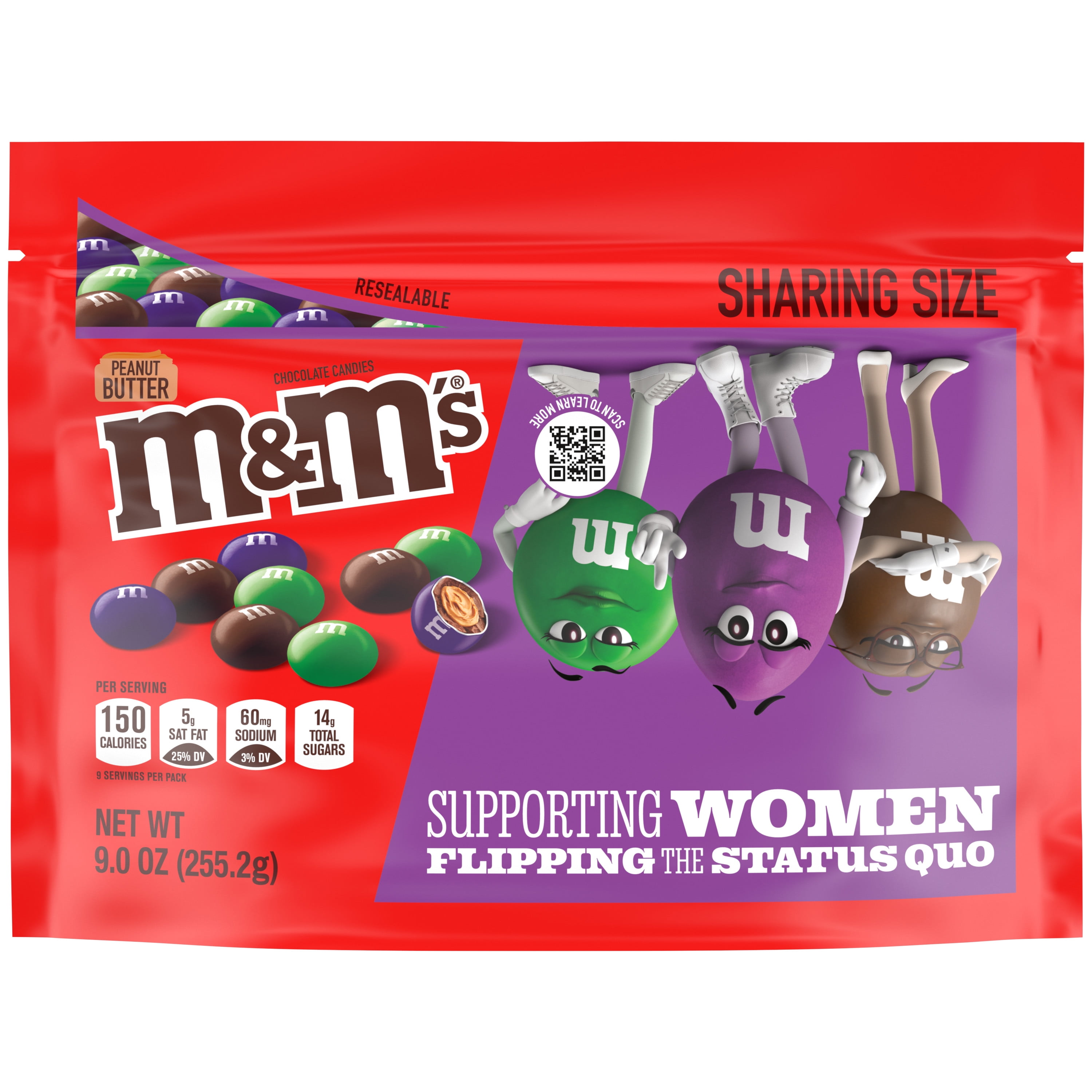 M&M's Limited Edition Peanut Butter Chocolate Candy - 9 oz Bag