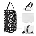 thumbnail image 3 of Goofa Black Leopard Printed Toiletry Bag with Handle,Large Capacity Travel Makeup Cosmetic Bag for Women, Carry on Airport Airline Compliant Bag, 3 of 9