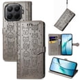 thumbnail image 2 of Funda Cartera FOXDOCK para Xiaomi 15T , Flip PU con Relieve de Gatos y Perros, Tarjetero y Soporte, 2 of 6