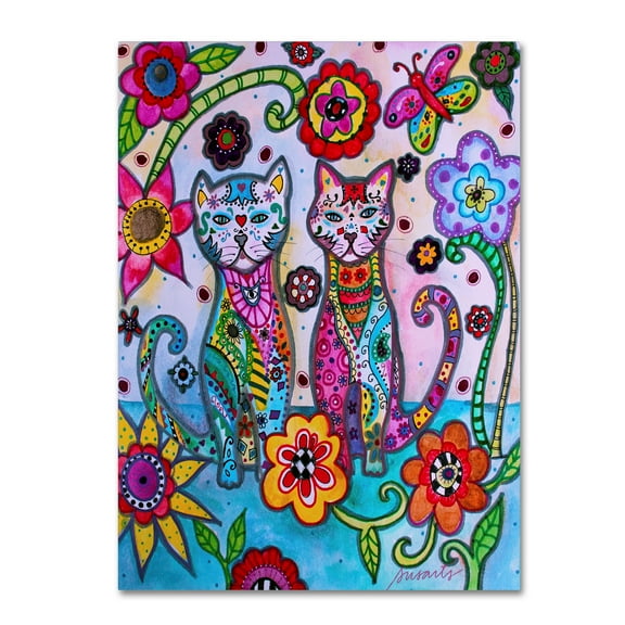 Trademark Fine Art 'Talavera Cats' Canvas Art by Prisarts