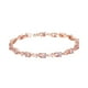 thumbnail image 1 of Pulsera de circonita cúbica en oro rosa Pulsera ovalada Joyería para mujer 7, 1 of 6