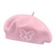 thumbnail image 5 of Boina elegante para mujer, ideal como regalo, bordada, perfecta para vacaciones, viajes y acampadas. Rosa, 5 of 9
