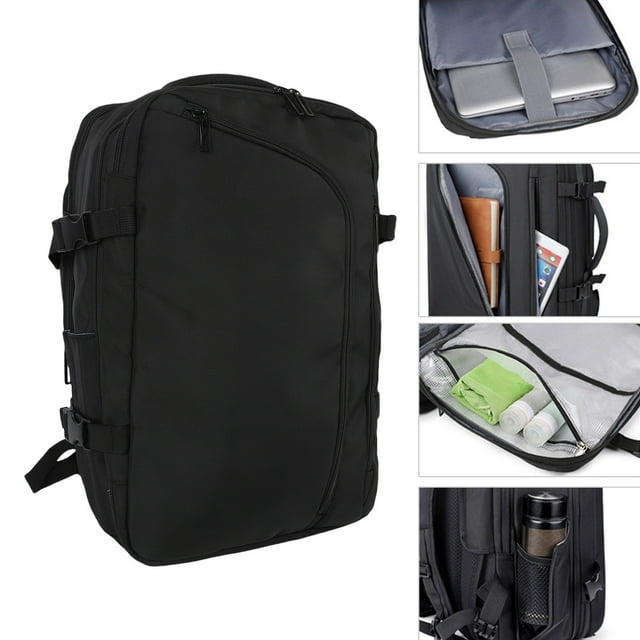 Expandable Backpack, Sponge Shoulder Strap Oxford Cloth 35L Vacuum Backpack for Business