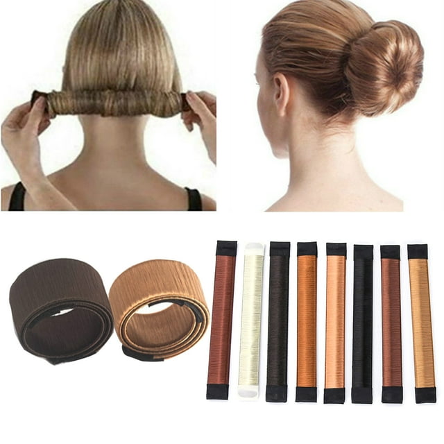 8PCS Hair Bun Maker Magic DIY Hair Styling Tool Donut Bun Maker Hair Bun Shaper