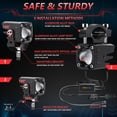thumbnail image 2 of maskred Motorcycle LED Driving Lights/Fog Lights Led Lights For Motorcycle Motorcycle Spotlight Durable Easy To Install Bright, 2 of 6