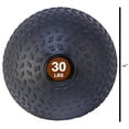thumbnail image 4 of Fitvids 30 Pound Weighted Medicine Ball for Home Gym Training and Fitness, Brown, 4 of 5