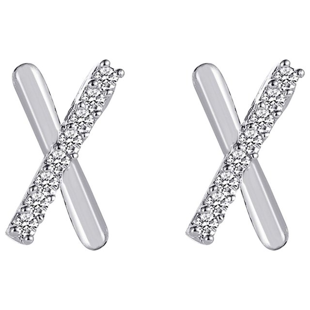 X Letra Pendientes para Chicas Adolescentes Minimalista Piercing Studs Trendy Earrings