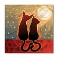 thumbnail image 1 of Animal Bandana, Moon in a Starry Sky Love, Unisex Head and Neck Tie, by Ambesonne, 1 of 2