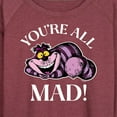 thumbnail image 3 of Alice In Wonderland - You're All Mad - Women's Lightweight French Terry Long Sleeve Shirt, 3 of 5