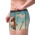 thumbnail image 2 of Pofeuu Hot Air Balloon Guinea Pig Print Men’s Boxer Briefs, Moisture-Wicking Underwear, Regular,Trunk-XX-Large, 2 of 5
