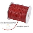 thumbnail image 3 of Unique Bargains Beading Thread Bracelet Weave Bead Craft Cord 2mm 78M/Roll (85-Yards) Decorative String, Red, 3 of 7