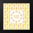 thumbnail image 2 of Allen, Kimberly 12x12 Black Modern Framed Museum Art Print Titled - Boho Peace, 2 of 5