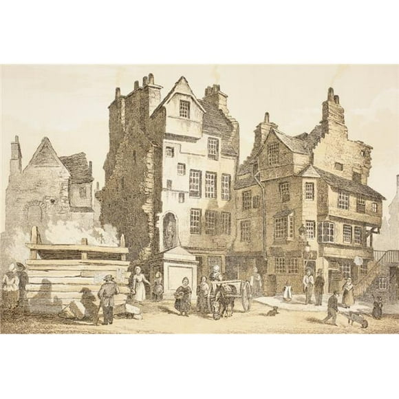 Posterazzi Netherbow House, Edinburgh, Scotland, As It Was In 1843 Tradition Says John Knox Lived In It From The Scots Worthies According to Howies Second Edition, 1781 Published