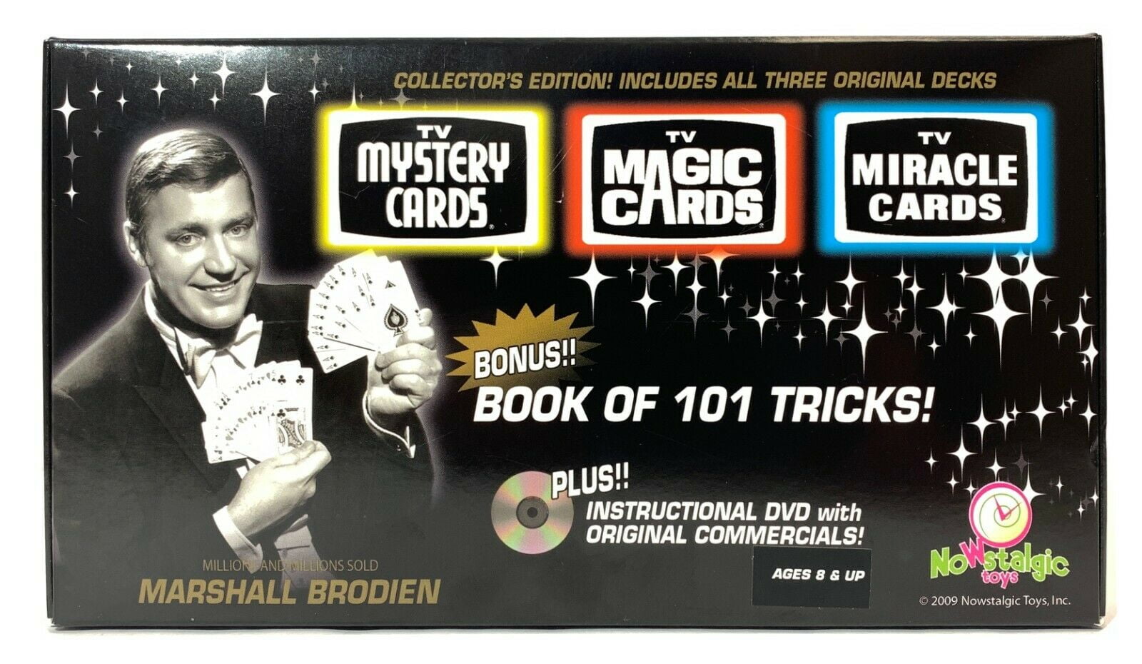 Nowstalgic Toys TV Magic Cards 3 Deck Set, Does Magic Tricks By Itself -  Walmart.com
