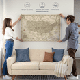 thumbnail image 6 of Elephant Stock Vintage Push Pin Usa Map I Wall Art - Map Canvas Art - 12" x 8", 6 of 8