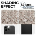 thumbnail image 3 of Superior Blackout Leaves Curtains Set of 2, Light Filtering Grommet Curtain Panel Set, White-Copper, 52"W x 63"L, 3 of 8