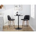 thumbnail image 3 of Toriano Counter Stools for Kitchen Counter, Counter Height Chairs, Bar Stools Set of 2, Counter Height Chairs, Bar Stools For Kitchen Island (Black Faux Leather), 3 of 6