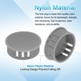 thumbnail image 3 of 50 piezas de tapones de agujero de plástico de nylon, tapones de agujero de tornillo redondo de 1-1/9" (28mm) para muebles de cocina en gris oscuro, 3 of 7