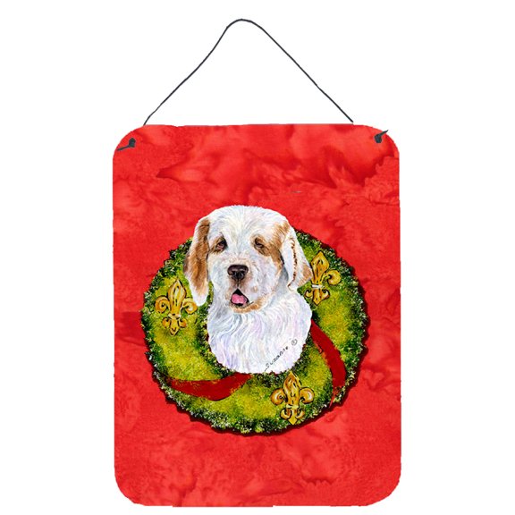 Clumber Spaniel Aluminium Metal Wall or Door Hanging Prints