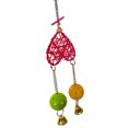thumbnail image 1 of Parrot Bell Toy Heart Moon Decor Bite-resistant Parrot Chew Toy Bird Hanging Toy, 1 of 8