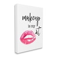 thumbnail image 3 of Stupell Industries Makeup Is My Art Glam Lips Typography Style Graphic Art Gallery Wrapped Canvas Print Wall Art, Design by Daniela Santiago, 3 of 7