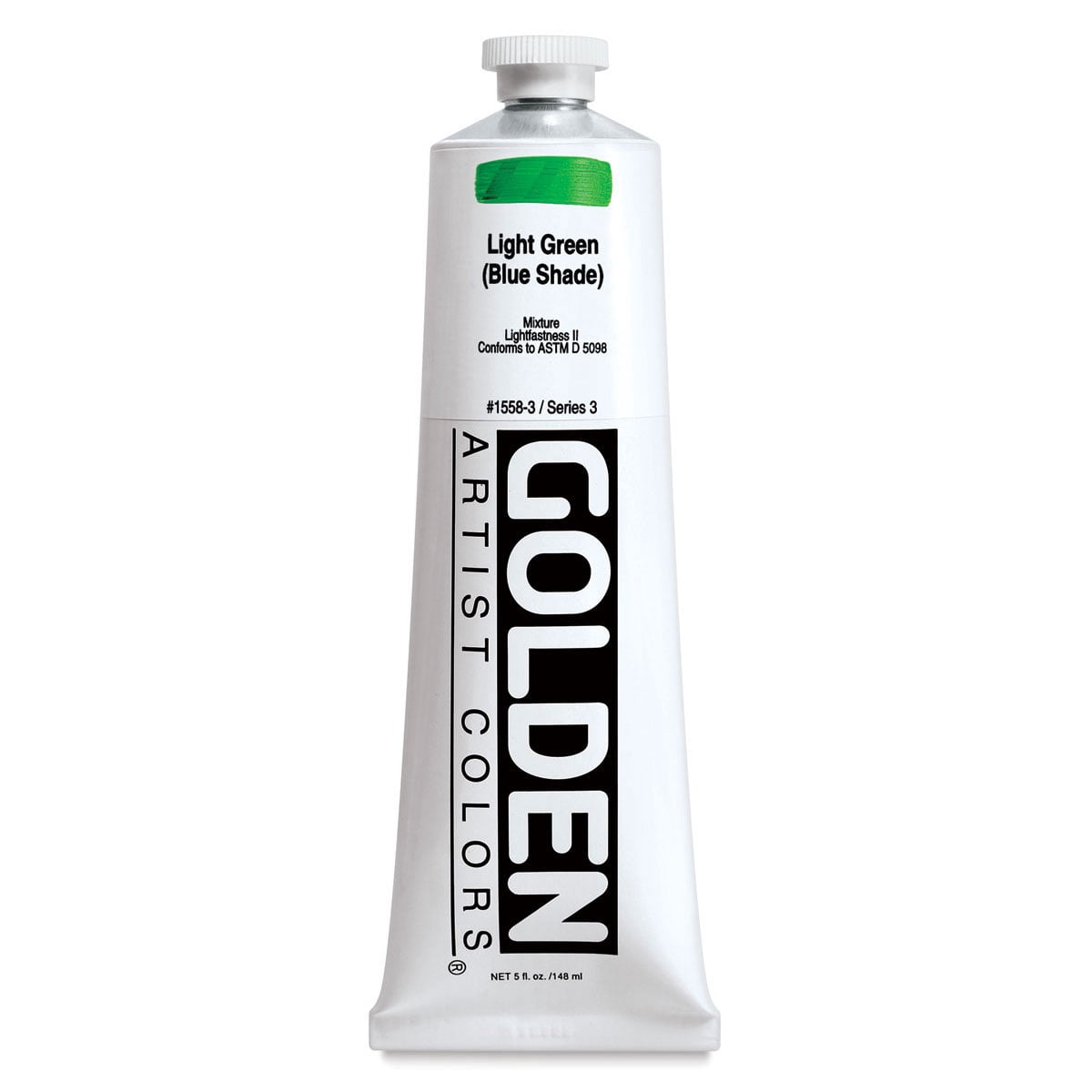 Golden Heavy Body Artist Acrylic, 5 oz, Light Green/Blue Shade