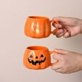 thumbnail image 4 of Pumpkin Mug, 10 oz Ceramic Coffee and Tea Cup, Office Milk Mug, Pumpkin Design Ceramic Mug for Halloween, Dishwasher and Microwave Safe, 4 of 7