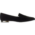thumbnail image 4 of Womens Steve Madden Fausto Slip-On Loafers, Black Suede, 4 of 6