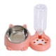 thumbnail image 1 of Comedero y bebedero inclinado para gatos, juego de comedero y bebedero Unique Pets Rosa, 1 of 9