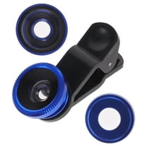 Phone Lens Smartphone Camera Clip Fish Eye for Smartphones Blue