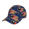 thumbnail image 1 of Lukts Bowling Ball And Flame Pattern Cap Hat for Men/Women,Unstructured/Cotton, 1 of 6