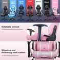 thumbnail image 3 of Douxlife 7-Point Massage Gaming Chair with Footrest, 175° Reclining, Ergonomic Racing High Back Home Office Computer Chair, Video Game Chair for Adults Kids, 3 of 8