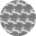 thumbnail image 1 of Ahgly Company Machine Washable Indoor Round Transitional Ash Gray Area Rugs, 4' Round, 1 of 7
