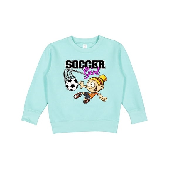 Inktastic Soccer Girl Toddler Sweatshirt