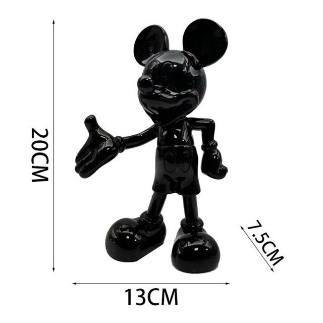 Colección de figuritas de Mickey Minnie Mouse, figurita de bienvenida, decoración de habitación de moda, modelo de adorno de juguete sencillo y moderno avanzadozhangyuxiang