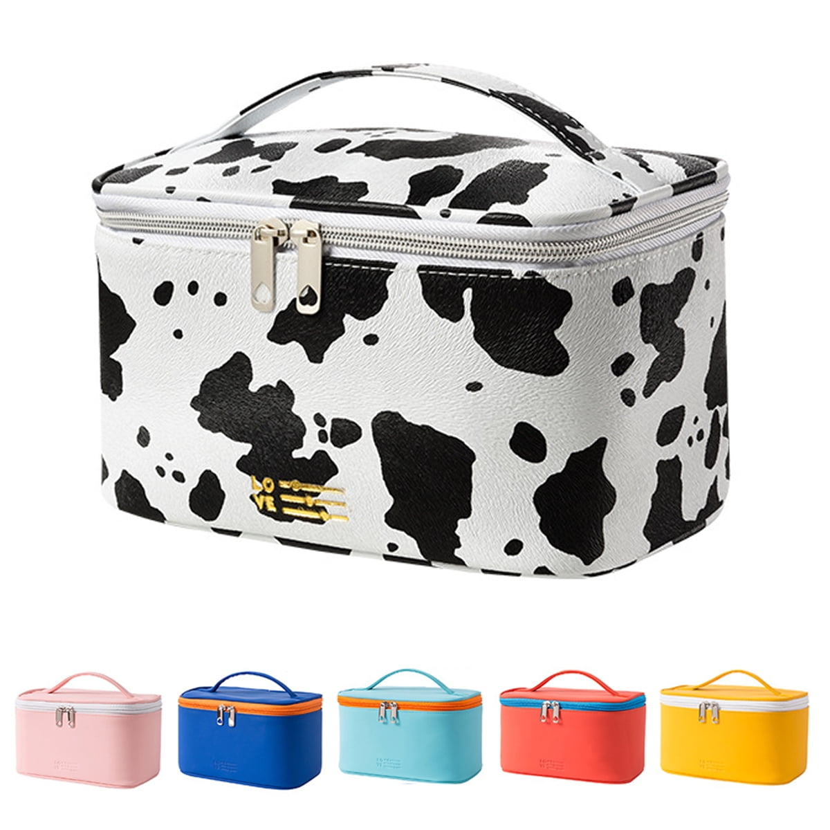 Multifunctional Large Capacity Portable PU Makeup Bag Dustproof Skin