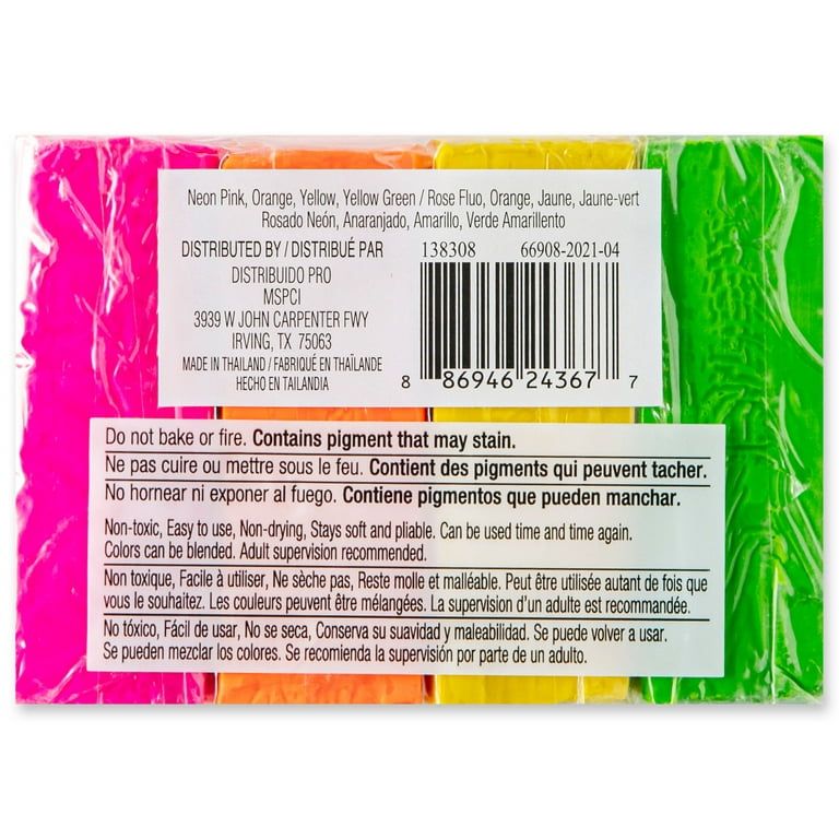 Craft Smart Plastalina Modeling Clay - 4 Primary Colors - 453.5 G