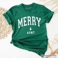 thumbnail image 7 of Merry Aunt Retro Christmas T-Shirt, Matching Family Holiday Tee, 7 of 7