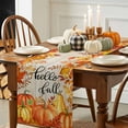 thumbnail image 3 of Thanksgiving Pumpkins Table Runner, Autumn Thanksgiving Kitchen Dining Table Decoration for Home Party Decor 13x60 Inches, 3 of 9
