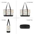 thumbnail image 6 of FORMRS Canvas Laptop Tote Bag for Women with 15.6" Computer Compartments Shoulder Handbag, Beige Stars, 6 of 7