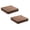 Brown 2PCS, variant on Outdoor Cushions for Patio Furniture, Non-Slip High Memory Sponge Patio Seat Cushions Replacement,Soft Outdoor Chair Pads,Seat Cushion for Couch Sofa Garden Home